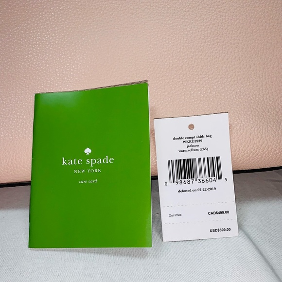 NWT Kate Spade Jackson Leather Shoulder Bag Pink - Picture 5 of 15